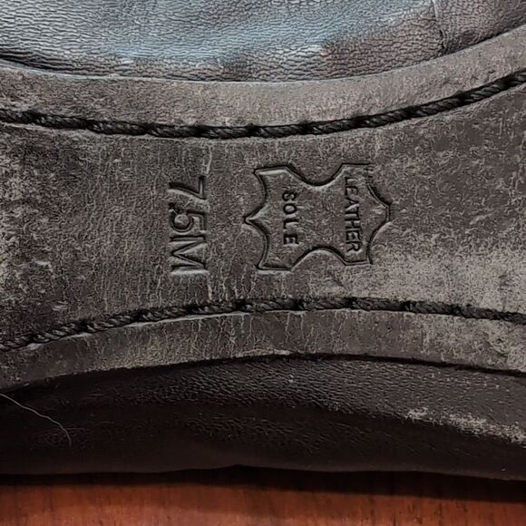 Tory Burch Black Caroline Leather Ballet Flats Sz 7.5 - Picture 14 of 15